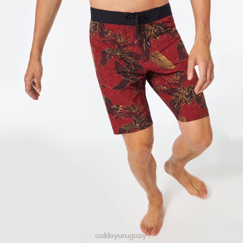 Oakley bañador ohana floral de 20" XT4H2894 ropa rana flor roja