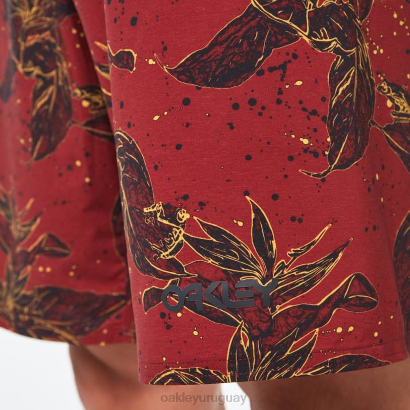 Oakley bañador ohana floral de 20\" XT4H2894 ropa rana flor roja