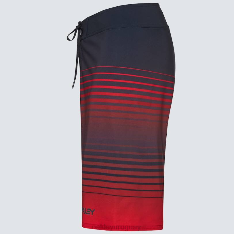 Oakley bañador rc de 21\" desvanecido XT4H2835 ropa rayas negras/rojas