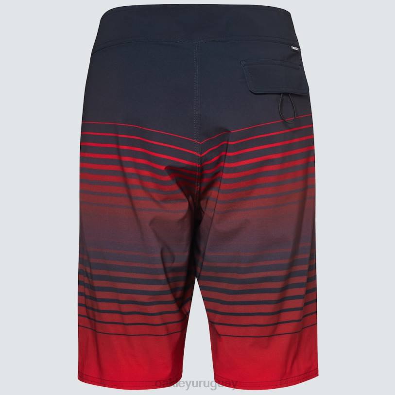 Oakley bañador rc de 21\" desvanecido XT4H2835 ropa rayas negras/rojas