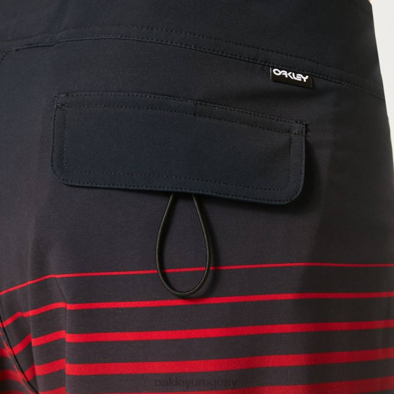 Oakley bañador rc de 21\" desvanecido XT4H2835 ropa rayas negras/rojas