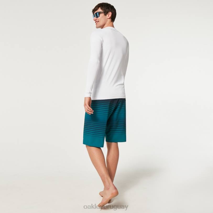 Oakley bañador rc de 21\" desvanecido XT4H2836 ropa rayas verdes/braza