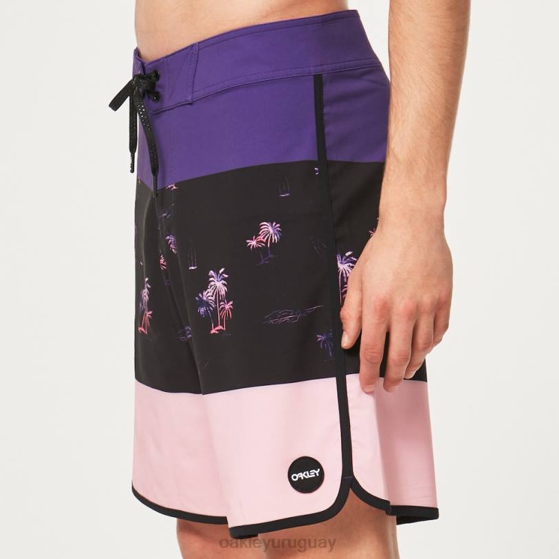 Oakley bañador tropics st 19\"rc XT4H2766 ropa rayas de palmas negras