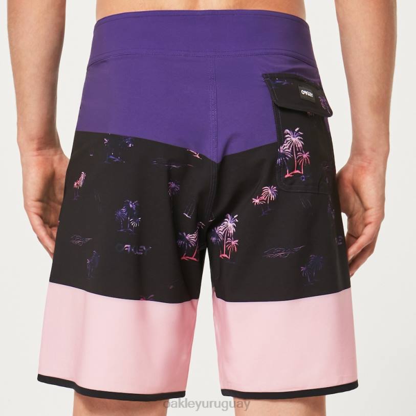Oakley bañador tropics st 19\"rc XT4H2766 ropa rayas de palmas negras