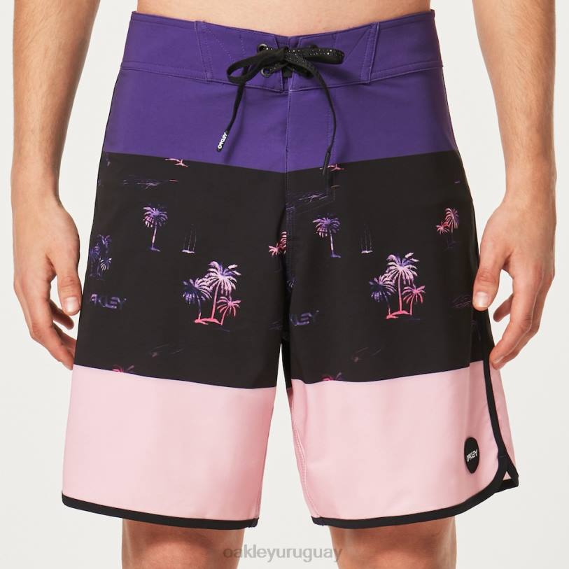 Oakley bañador tropics st 19\"rc XT4H2766 ropa rayas de palmas negras