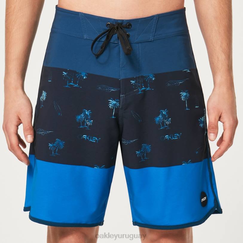 Oakley bañador tropics st 19\"rc XT4H2767 ropa rayas de palmas azules