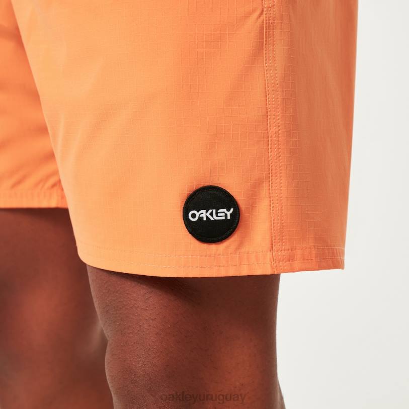 Oakley short de playa oneblock de 18\" XT4H2677 ropa naranja suave