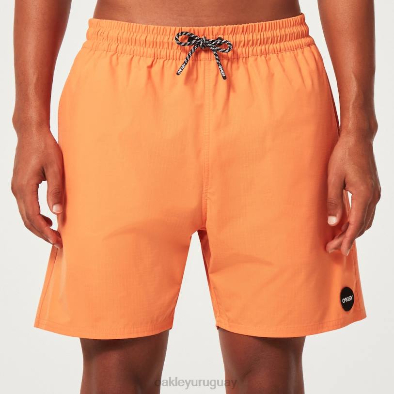 Oakley short de playa oneblock de 18\" XT4H2677 ropa naranja suave
