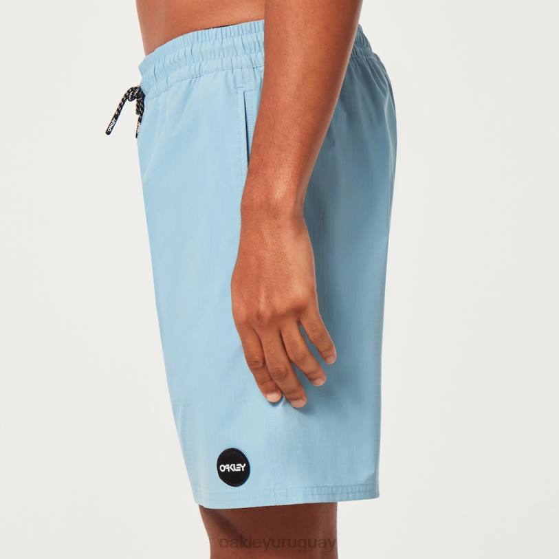 Oakley short de playa oneblock de 18\" XT4H2678 ropa azul lavado a la piedra