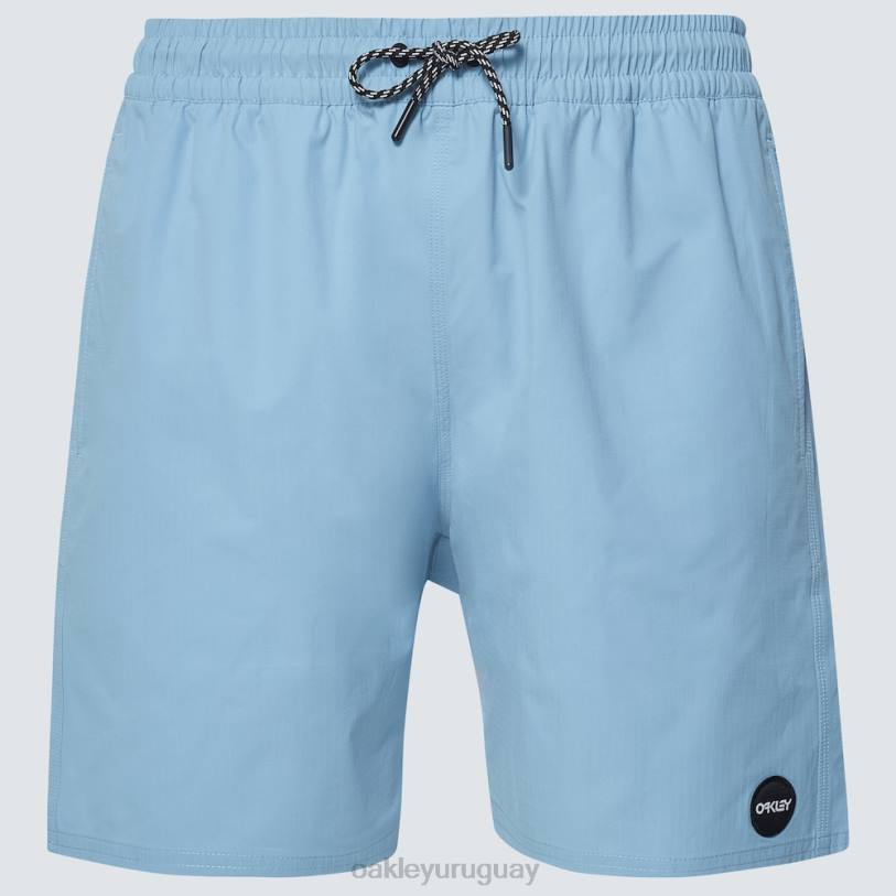 Oakley short de playa oneblock de 18\" XT4H2678 ropa azul lavado a la piedra