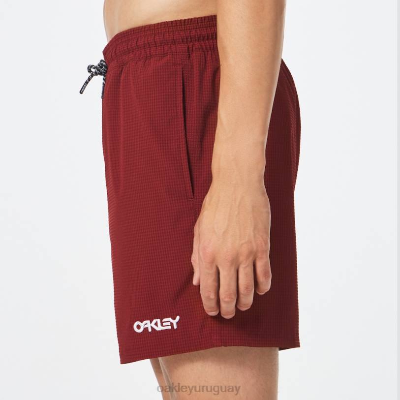 Oakley shorts de playa de 16\" de sirsaca XT4H2771 ropa rojo hierro