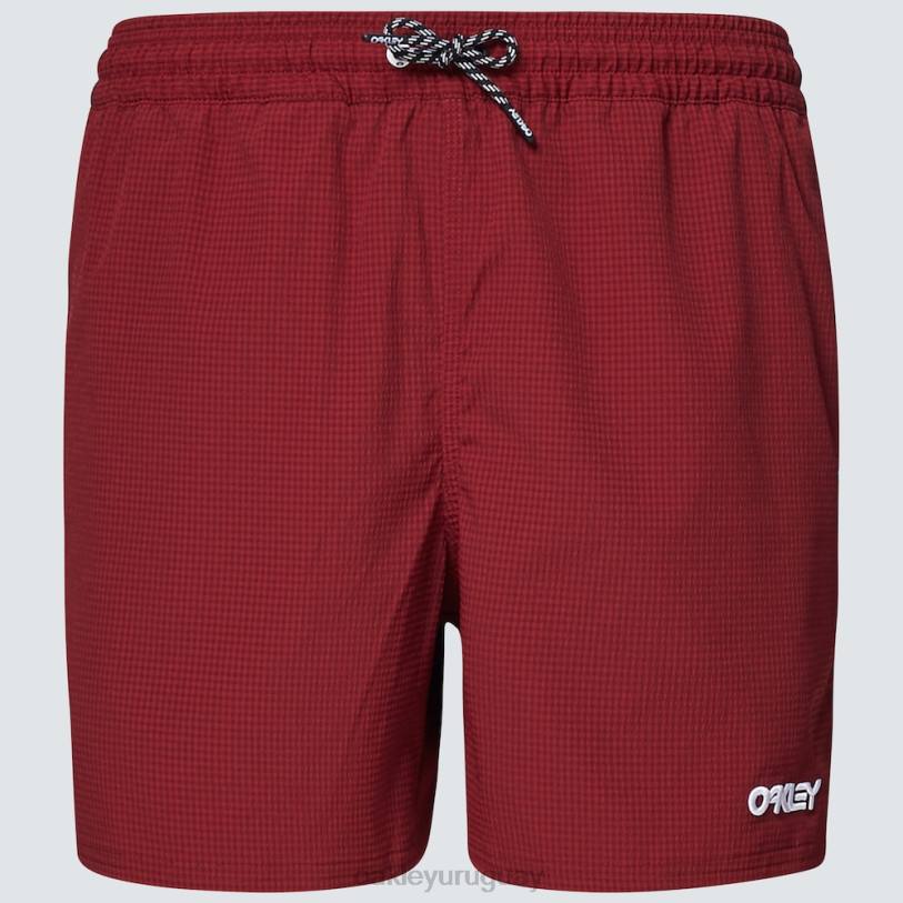 Oakley shorts de playa de 16\" de sirsaca XT4H2771 ropa rojo hierro