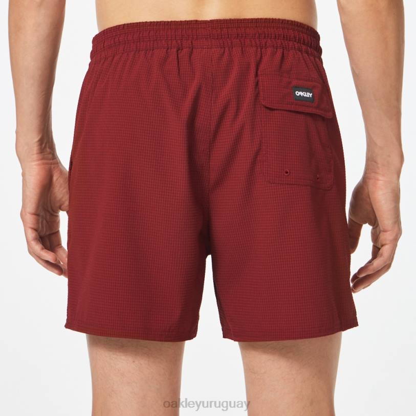 Oakley shorts de playa de 16\" de sirsaca XT4H2771 ropa rojo hierro