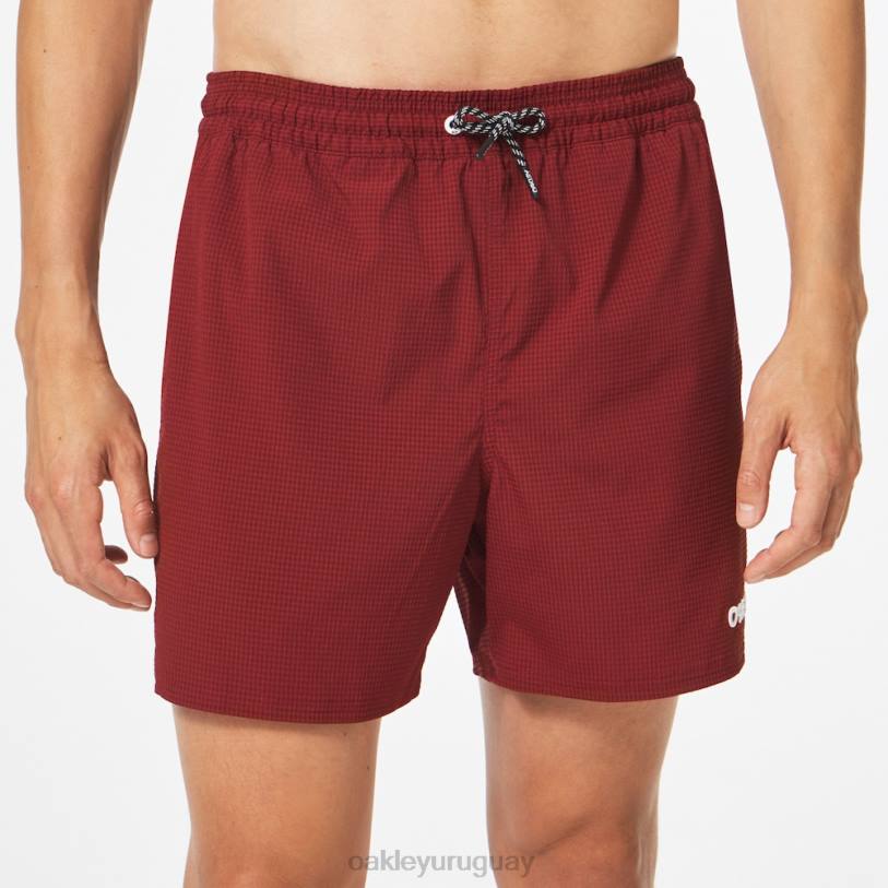Oakley shorts de playa de 16\" de sirsaca XT4H2771 ropa rojo hierro