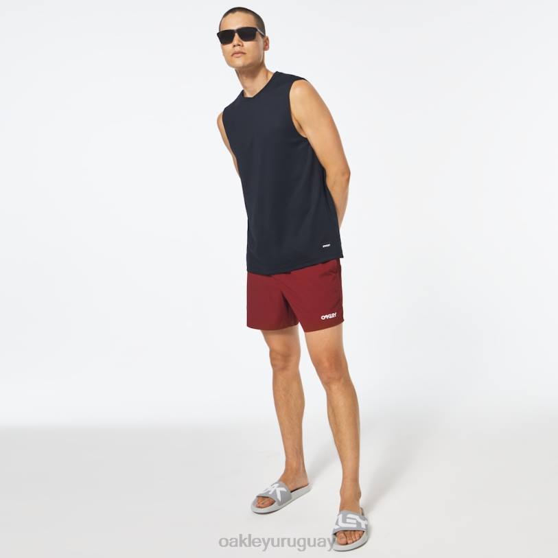 Oakley shorts de playa de 16\" de sirsaca XT4H2771 ropa rojo hierro