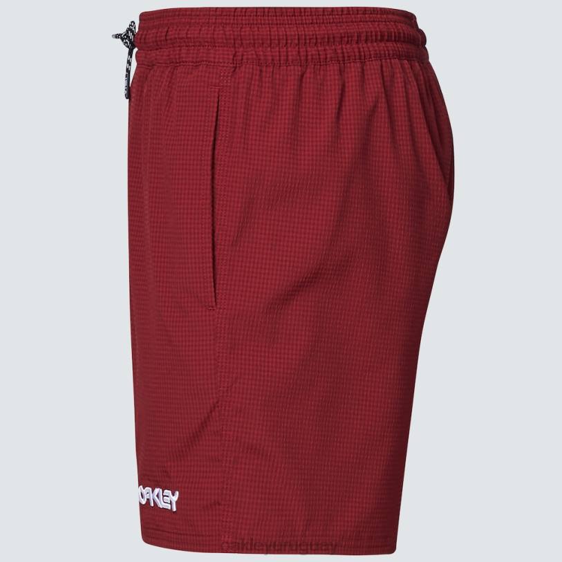 Oakley shorts de playa de 16\" de sirsaca XT4H2771 ropa rojo hierro