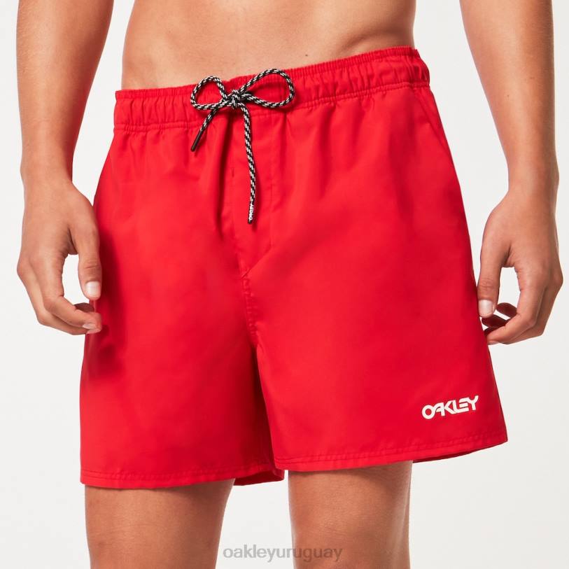 Oakley shorts de playa de 16" para voleibol de playa XT4H2647 ropa línea roja