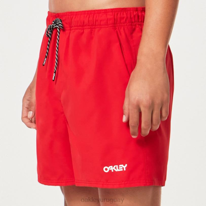 Oakley shorts de playa de 16\" para voleibol de playa XT4H2647 ropa línea roja