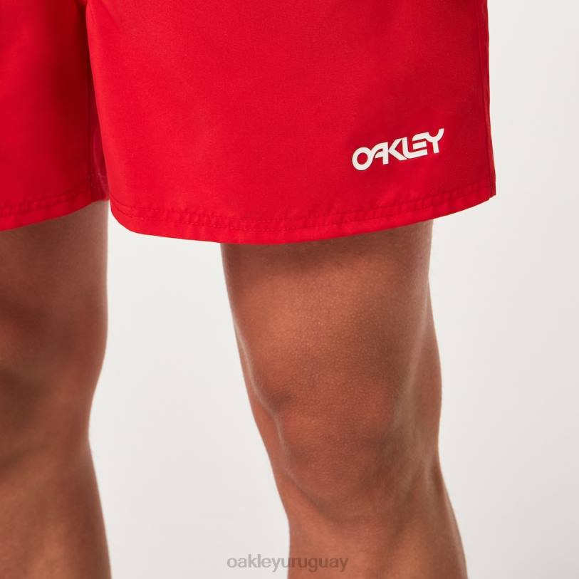 Oakley shorts de playa de 16\" para voleibol de playa XT4H2647 ropa línea roja