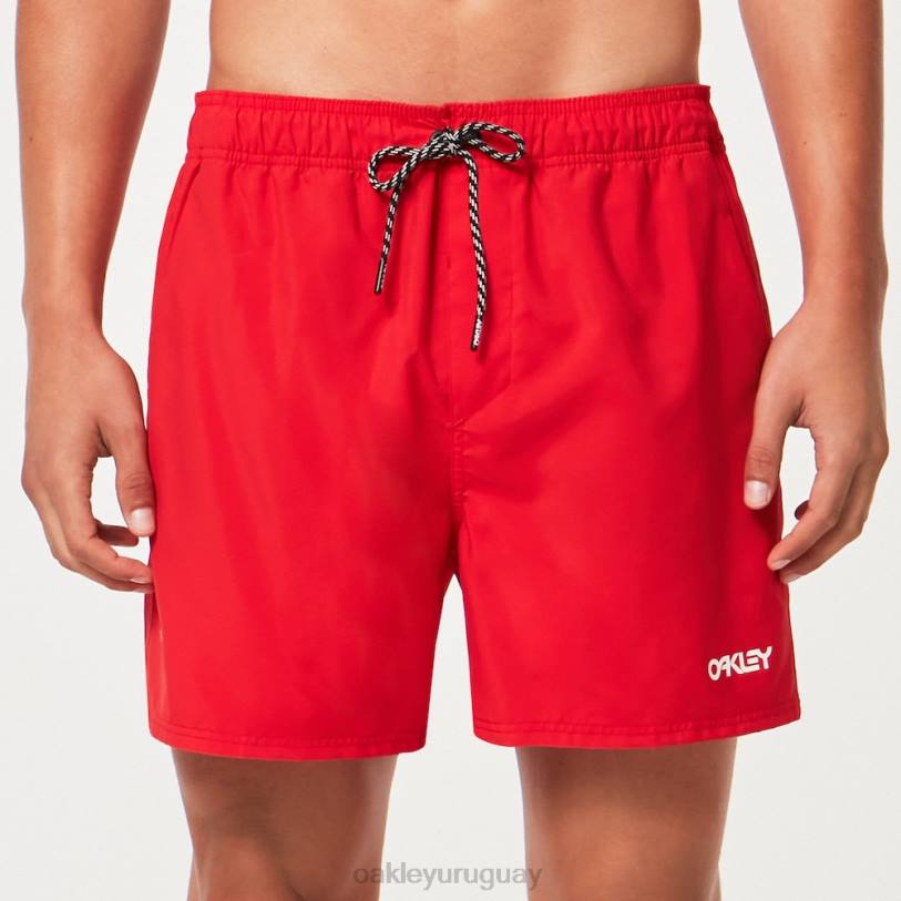 Oakley shorts de playa de 16\" para voleibol de playa XT4H2647 ropa línea roja