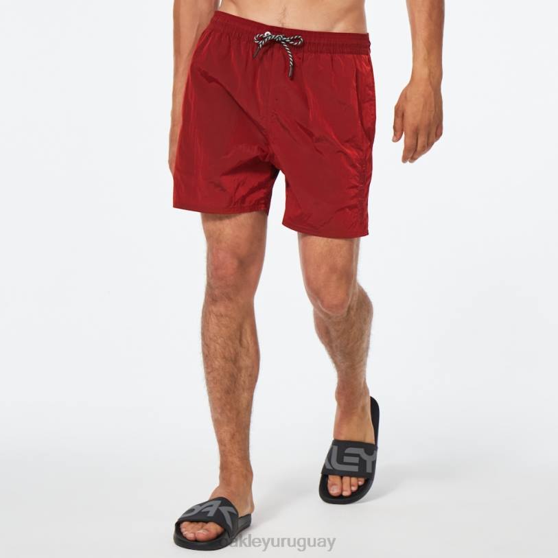 Oakley todo el día b1b pantalón corto de playa de 16" XT4H2736 ropa línea roja