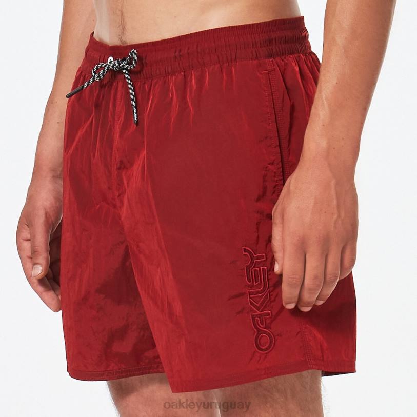 Oakley todo el día b1b pantalón corto de playa de 16\" XT4H2736 ropa línea roja