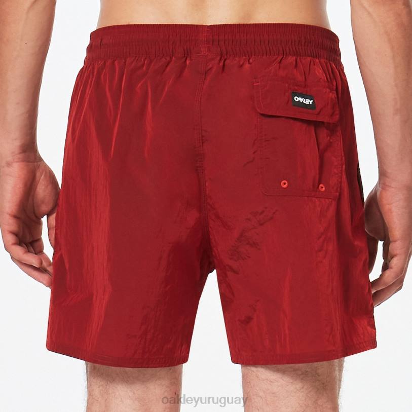 Oakley todo el día b1b pantalón corto de playa de 16\" XT4H2736 ropa línea roja