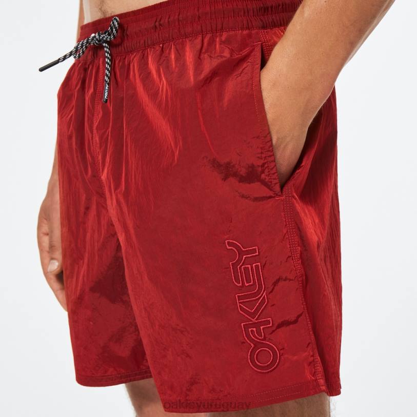 Oakley todo el día b1b pantalón corto de playa de 16\" XT4H2736 ropa línea roja