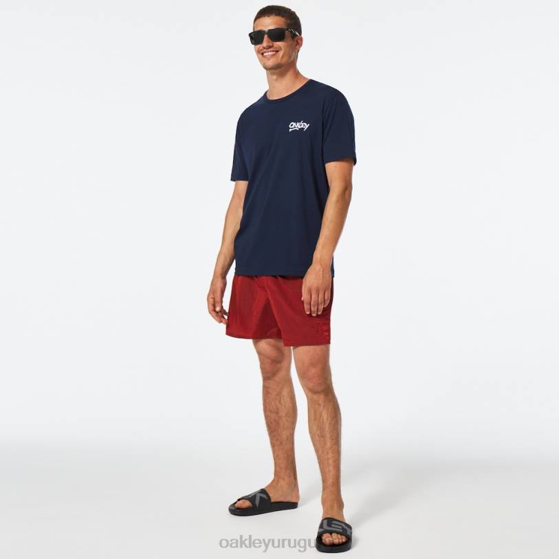 Oakley todo el día b1b pantalón corto de playa de 16\" XT4H2736 ropa línea roja