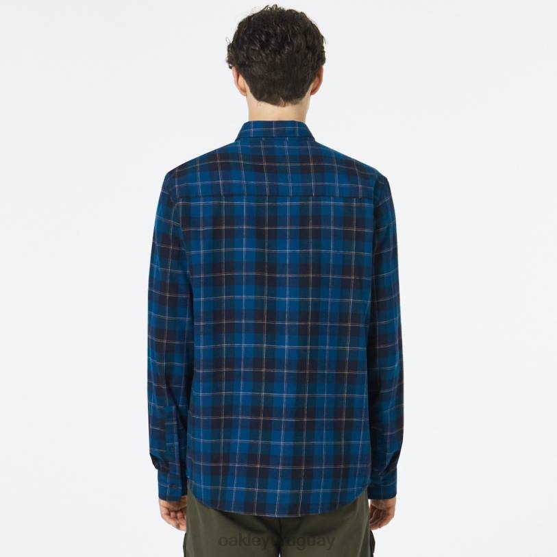 Oakley botón de cabina abajo ls XT4H2510 ropa cheque azul