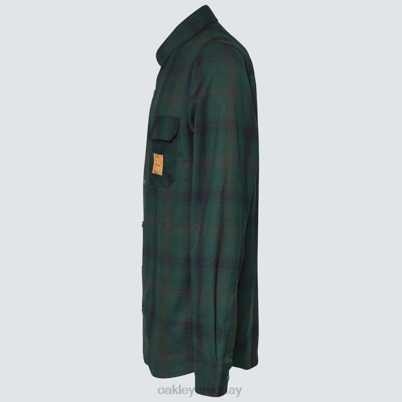 Oakley camisa de franela con calavera tc XT4H2556 ropa cheque verde