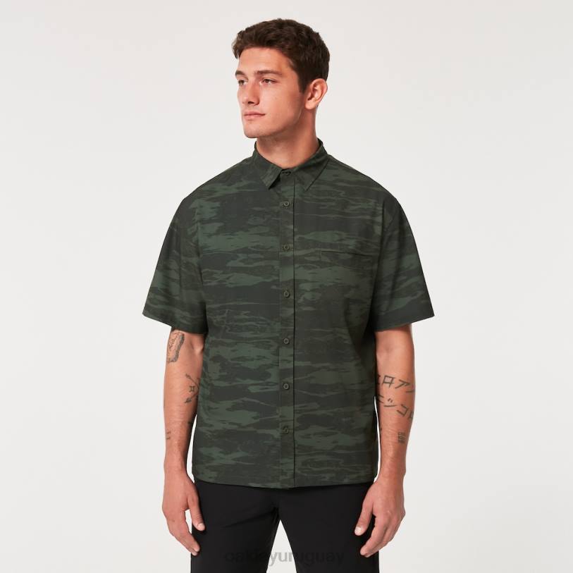 Oakley camiseta rc todo el día XT4H2242 ropa cepillo tigre camo verde