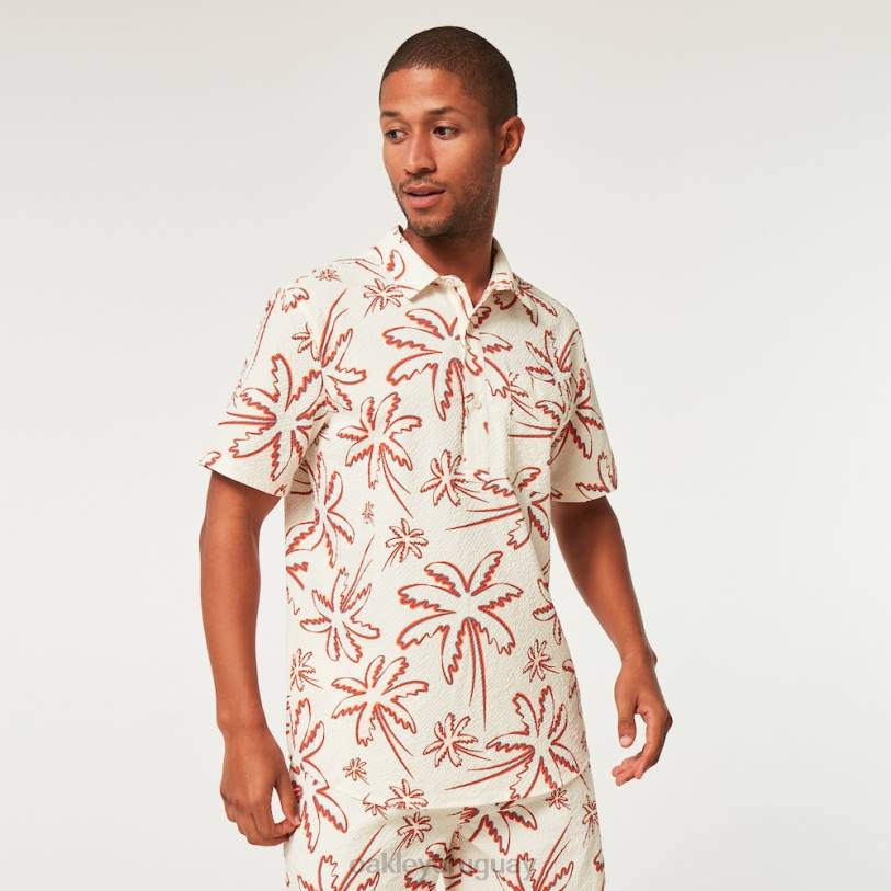 Oakley deco palms rc ss botón hacia abajo XT4H2593 ropa tres líneas palmas árticas