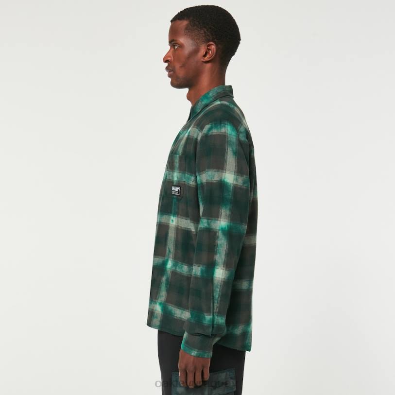 Oakley franela a cuadros cabina XT4H2296 ropa cheque verde