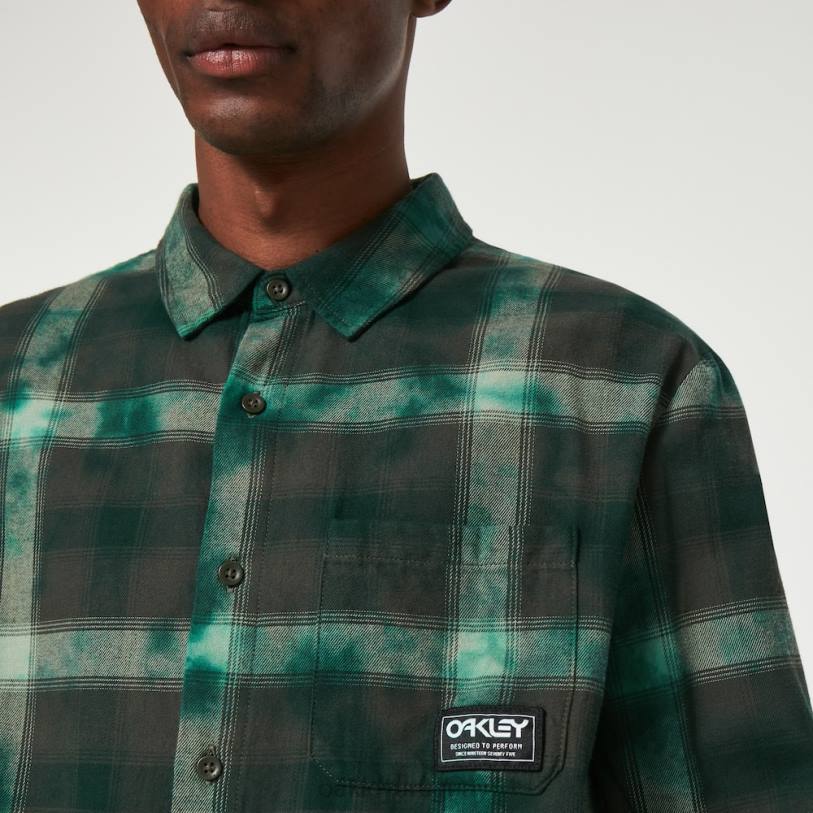 Oakley franela a cuadros cabina XT4H2296 ropa cheque verde