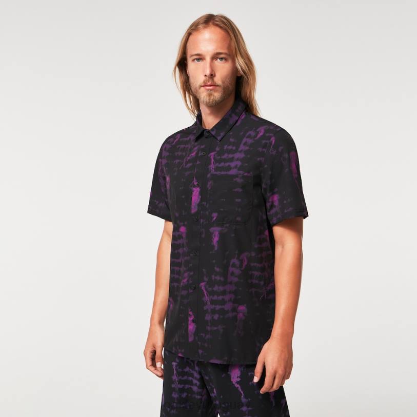 Oakley medusas rc ss botón abajo XT4H2592 ropa medusa negra