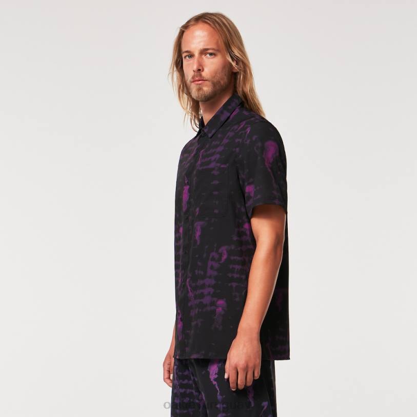 Oakley medusas rc ss botón abajo XT4H2592 ropa medusa negra