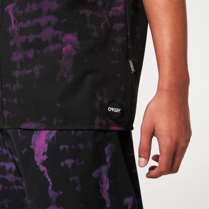 Oakley medusas rc ss botón abajo XT4H2592 ropa medusa negra