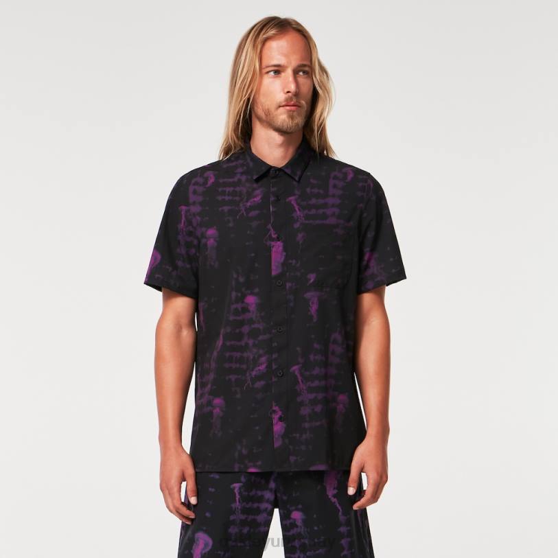 Oakley medusas rc ss botón abajo XT4H2592 ropa medusa negra