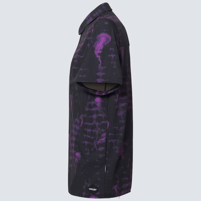 Oakley medusas rc ss botón abajo XT4H2592 ropa medusa negra