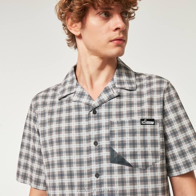 Oakley reducción de camisa de sol XT4H2283 ropa comprobar el frente de tormenta