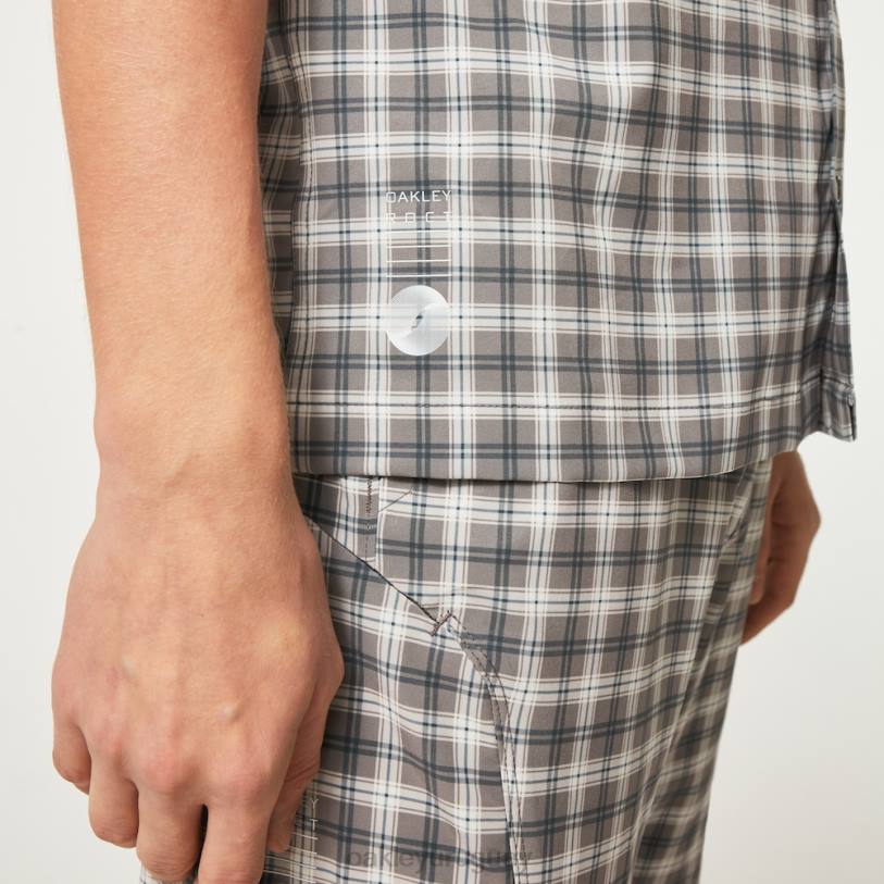 Oakley reducción de camisa de sol XT4H2283 ropa comprobar el frente de tormenta