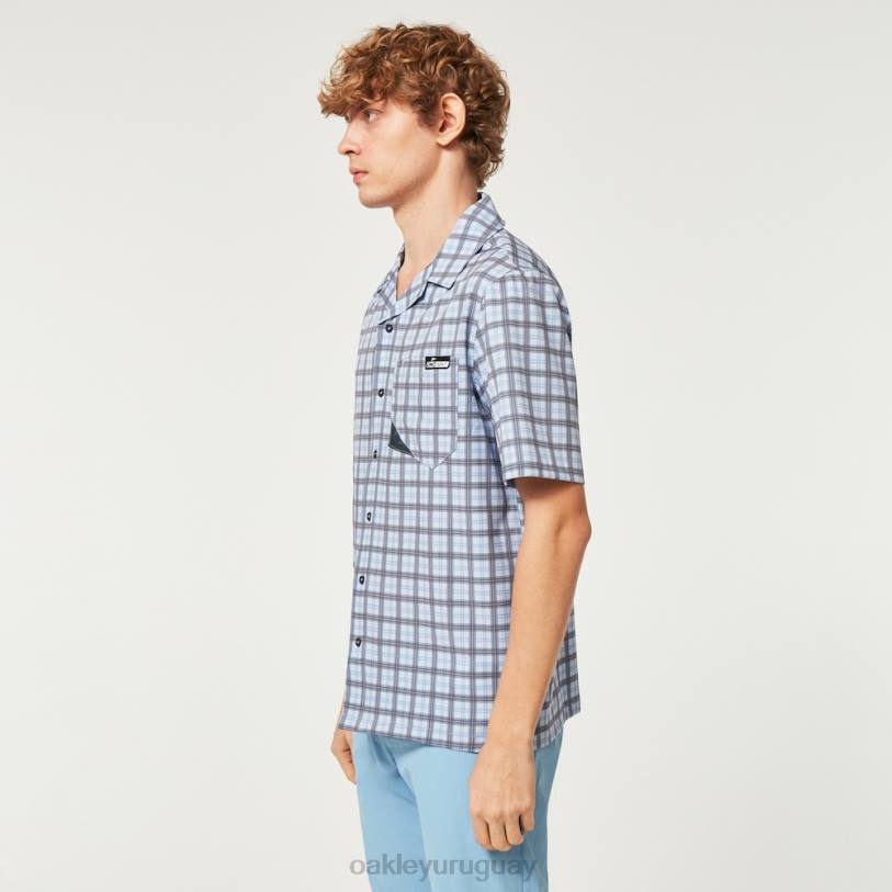 Oakley reducción de camisa de sol XT4H2285 ropa comprobar lila
