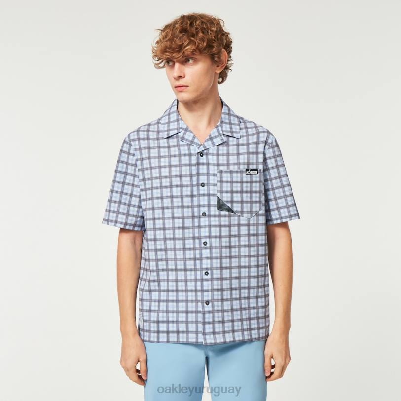 Oakley reducción de camisa de sol XT4H2285 ropa comprobar lila