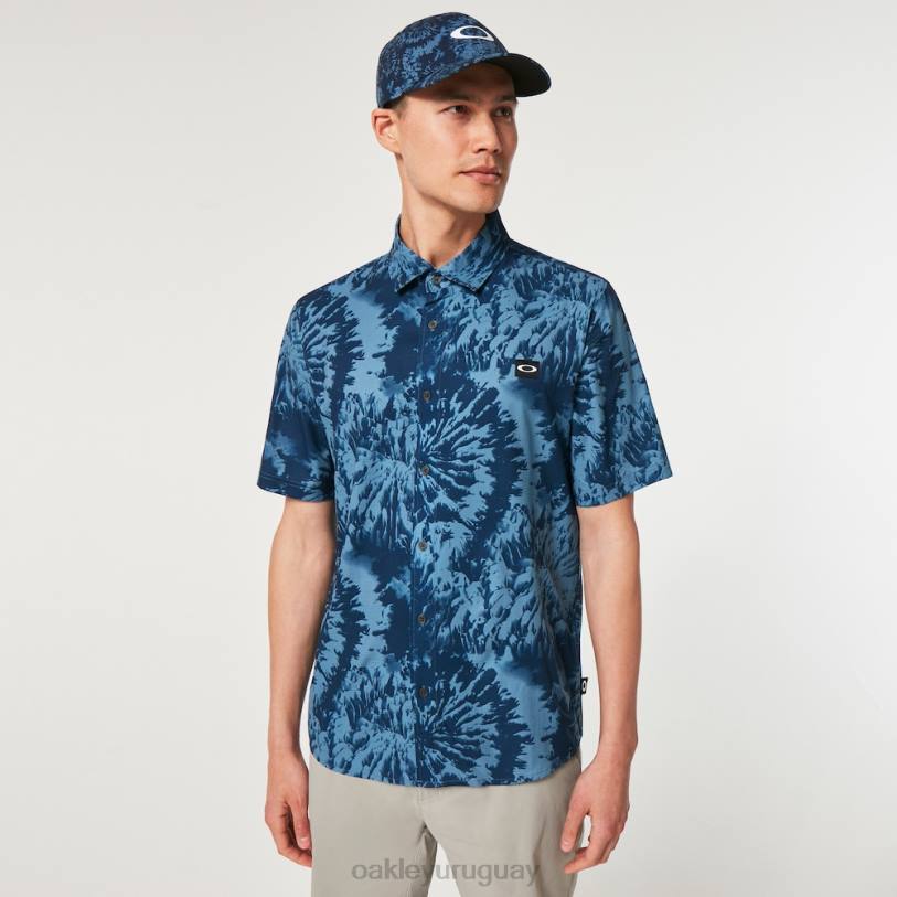 Oakley teñido mtn tejido XT4H2359 ropa teñido anudado de montaña azul