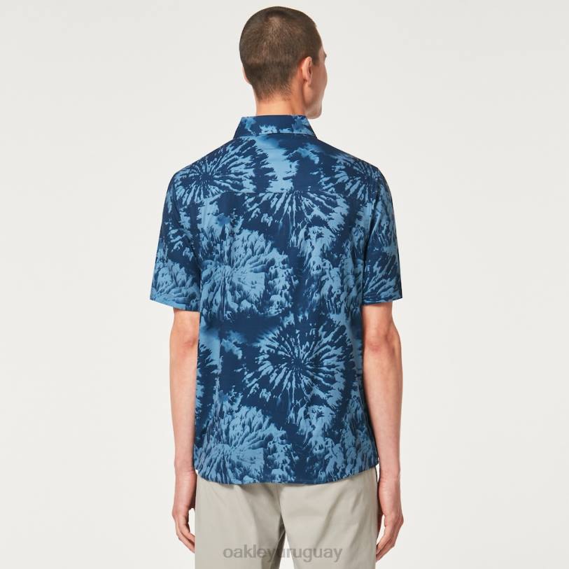 Oakley teñido mtn tejido XT4H2359 ropa teñido anudado de montaña azul