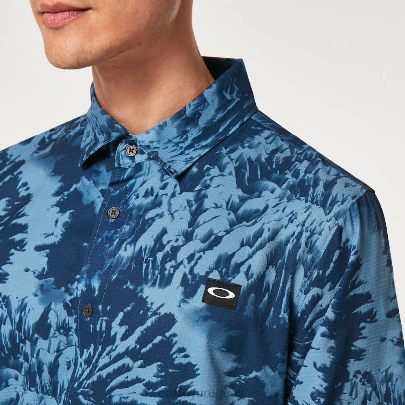 Oakley teñido mtn tejido XT4H2359 ropa teñido anudado de montaña azul