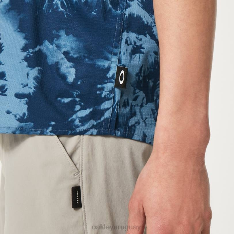 Oakley teñido mtn tejido XT4H2359 ropa teñido anudado de montaña azul
