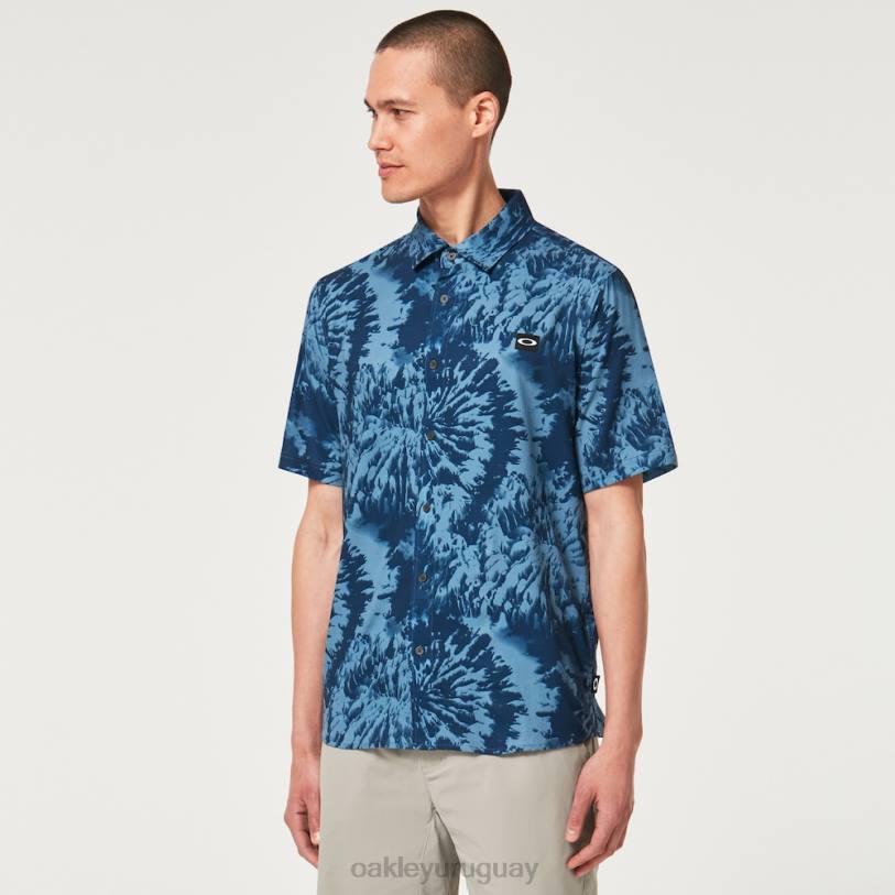 Oakley teñido mtn tejido XT4H2359 ropa teñido anudado de montaña azul