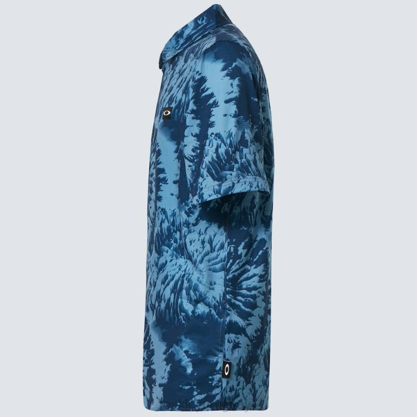 Oakley teñido mtn tejido XT4H2359 ropa teñido anudado de montaña azul